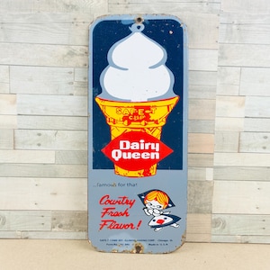 70s 80s Dairy Queen ホーローサイン PARKINGONLY Vintage Dairy Queen Sign - Etsy Canada