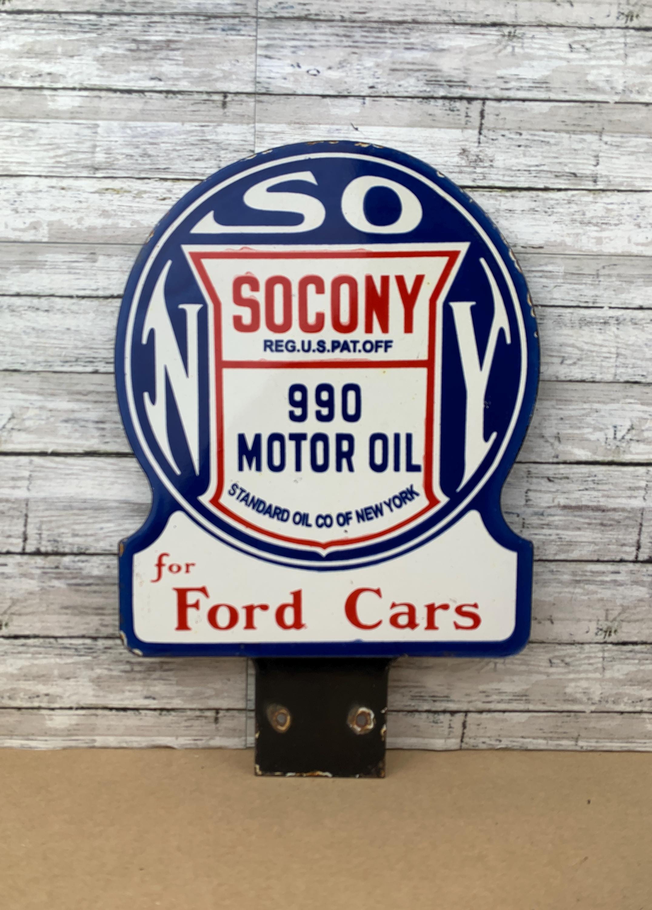 Standard Oil Sign - Etsy STANDARD MOTER OIL 大型両面看板