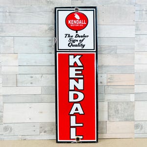 Kendall Motor Oil Sign - Etsy