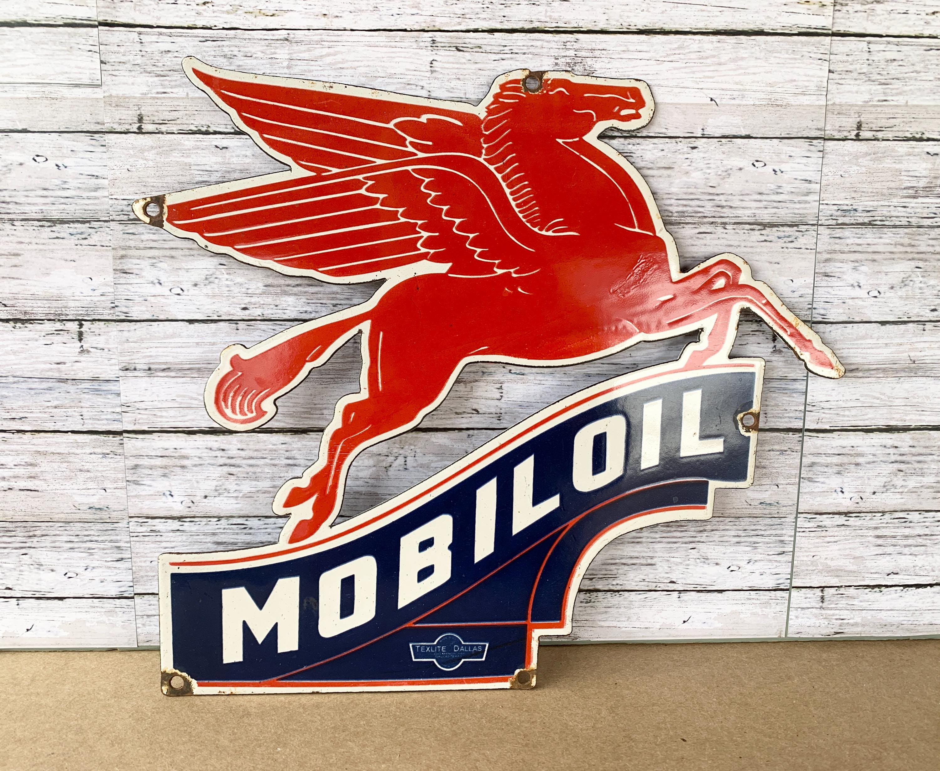Mobil　ペガサス　旗 Mobil ペガサス 旗 Original Pegasus Mobil hanging double sided sign
