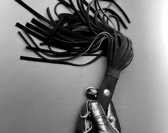 Premium Black Suede Flogger – Soft, Sensual, and Perfectly Balanced