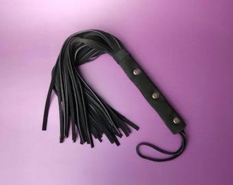 Handcrafted Leather Flogger for Sensual Play