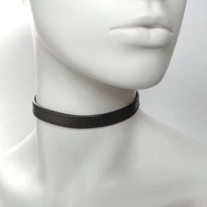 Rock the Night with a Black Leather Choker featuring