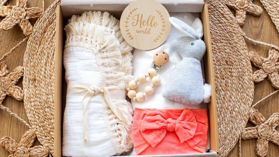 Baby Girl Personalized Gift Box Baby Shower Gift Etsy