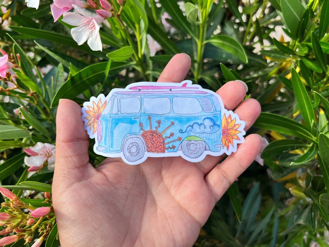 Swothwest Sticker VW Van Waterproof Vinyl Sticker / Indigenous Art / Native Art ...