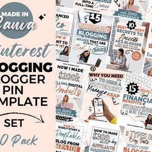 10 Pinterest Templates, Pinterest Pin Templates, Pinterest Templates Canva, Pinterest Pins, Blogger Templates, Canva Pinterest Templates