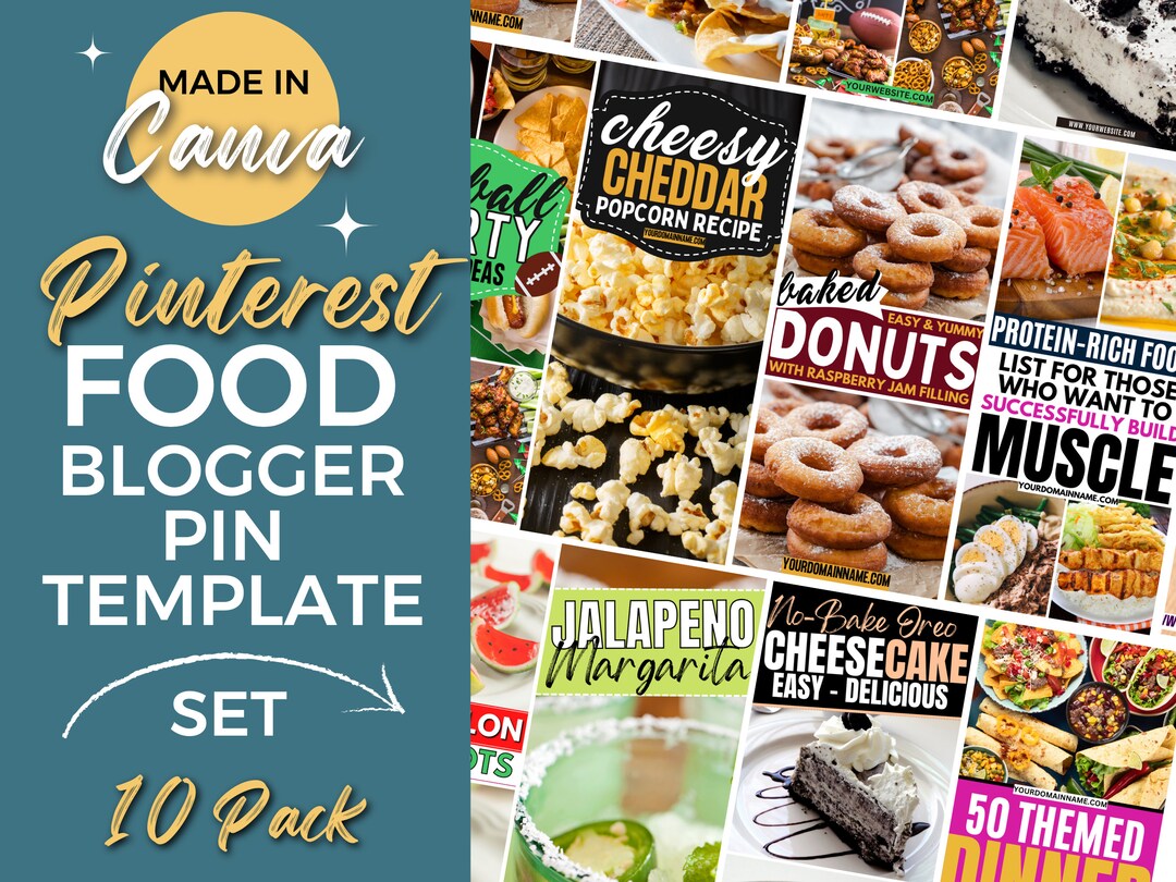 10 Pinterest Templates, Pinterest Pin Templates, Pinterest Templates
