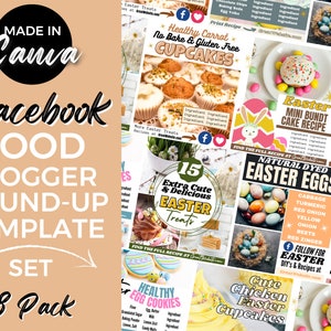 Facebook Recipe Template, Facebook Post, Facebook Template, Recipe Facebook Template, Food Template, Facebook Posts, Facebook Canva