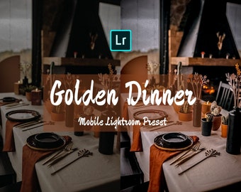Mobile Lightroom Presets, iPhone Preset, Vsco Filters, Instagram Filter, DNG Presets, Light Bright Gold and Black Blogger Influencer Filter