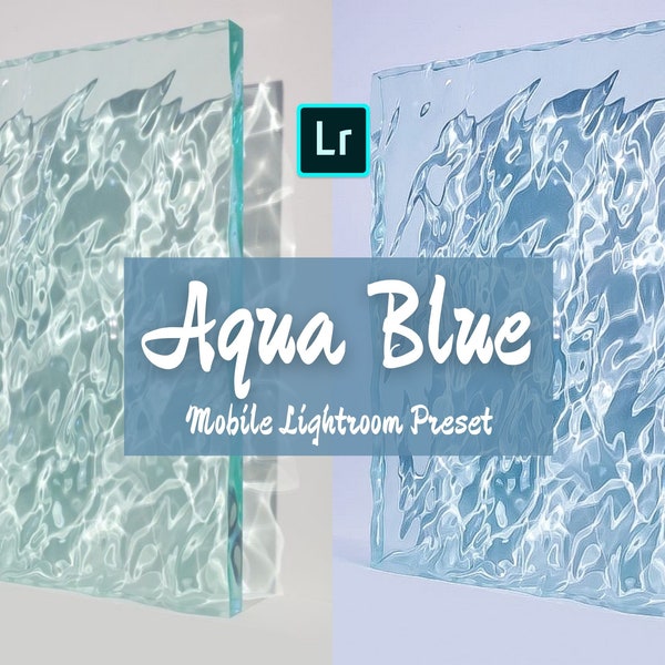 Mobile Lightroom Presets, iPhone Preset, Vsco Instagram Filter, DNG Preset, Light Aqua Blue Sea Blue Bright Airy Blogger Influencer Preset