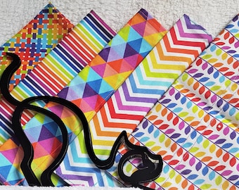 Bird Saver Cat Bandana: Collar, Colourful, Anti-Hunt, Over-Collar, Handmade to Order, Double Sided,