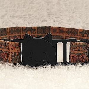 Handmade Vegan Cat Collar: Cork, Adjustable, Kitten, Training, UK, Made to Order
