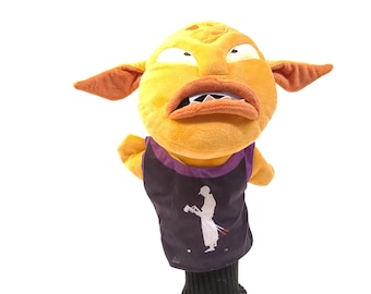 Golf Headcover, Golf Humor, Unique Golf Gifts, Father's Day Golf Gifts, MonStar [Space Jam Inspired Golf/ Baseball Headcover]