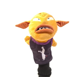 Funda para cabeza de golf, Humor de golf, Regalos de golf únicos, Regalos de golf del Día del Padre, MonStar [Cubierta para cabeza de golf/ béisbol inspirada en Space Jam]