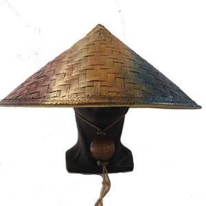 Straw Hat, Samurai Styled Hat, Anime Fashion, [Sage-mode - Crown of Merit]