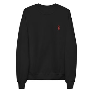BSD Black / Red Ffleece Samurai Sweatshirt