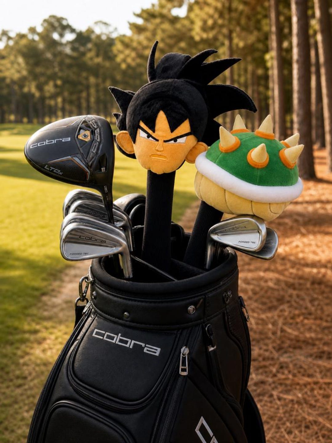 SUPER SONIC HI-BRID DISNEY ヘッドカバー ゴルフボール アニメにインスパイアされたゴルフ用ヘッドカバー、サイヤ人戦士の精神
