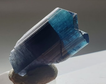 Tourmaline Crystal Bi Color Indicolite Twin Crystal