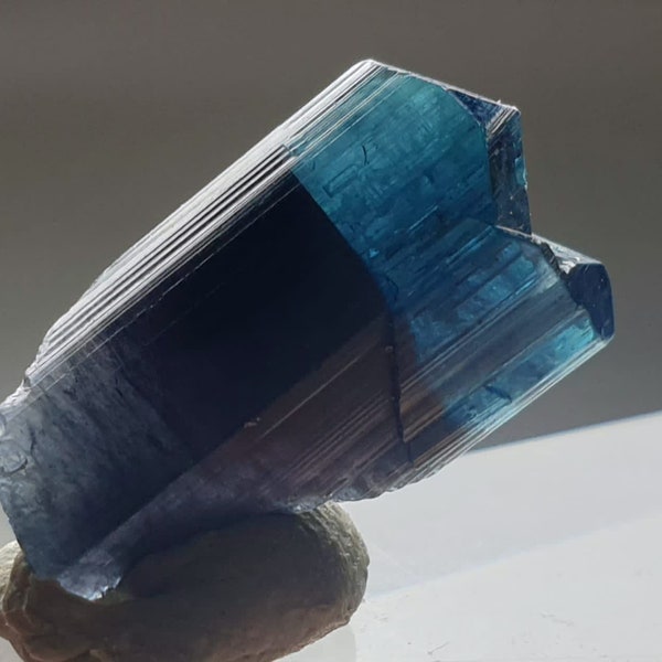 Tourmaline Crystal Bi Color Indicolite Twin Crystal