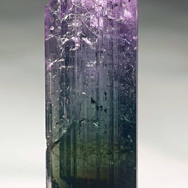 Tourmaline crystals four color zoning  top quality