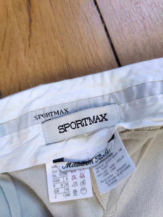 Vintage Sportmax by Max Mara wool trouser pants w… - image 3