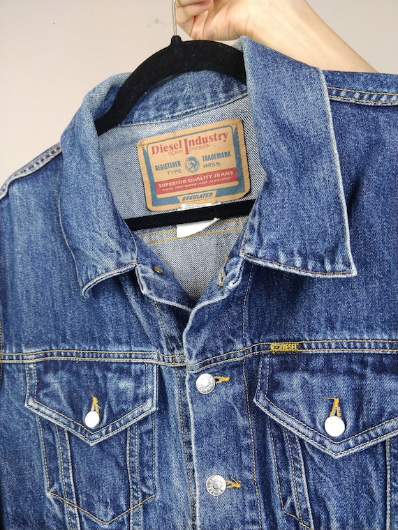 DIESEL☆ダークウォッシュ デニムトラッカージャケット♪送料込 ダークディーゼルデニム | ヴィンテージダークブルーデニム