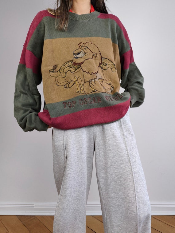 The Iceberg Lion King Sweater | Vintage 90s rare … - image 7