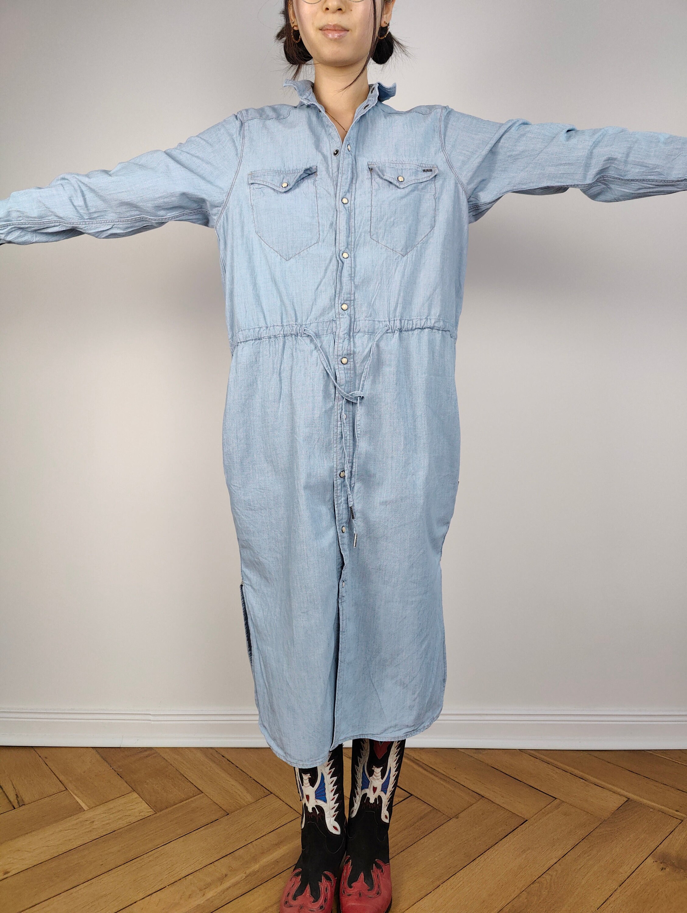 G star raw denim dress discount