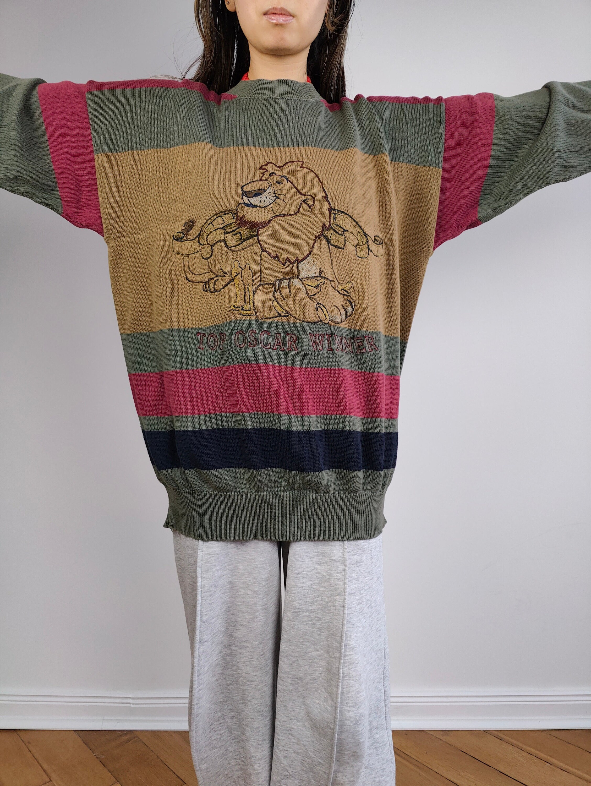 90s ICEBERG HISTORY シンプソン タートルネックニット 1990s Vintage ICEBERG HISTORY Sweater Bart Simpson Size 3x