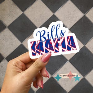 Buffalo Mafia Script Vinyl Sticker | Holographic | Sports | Vintage Style | Mafia | Buffalove | NY | Buffalo | Hey Ey Ey