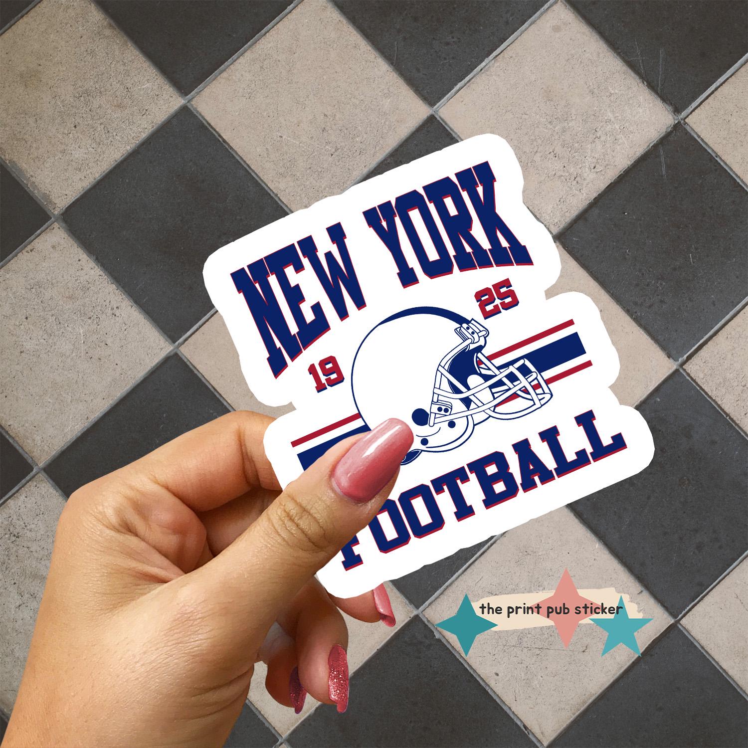 New York Giants 2 1/4" Helmet Logo Patch - NFL Football, Saquon Barkley Era, Multi-Color