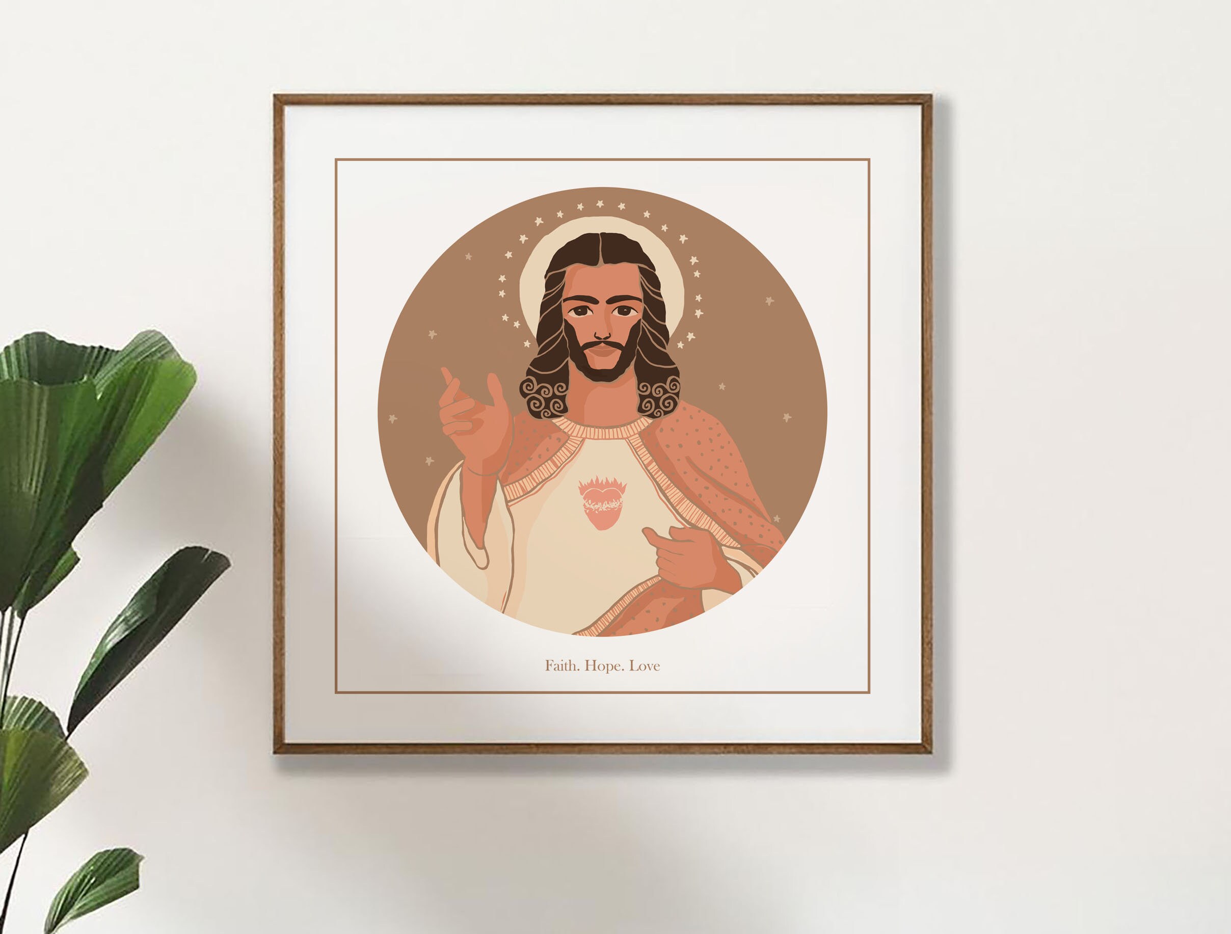 Jesus Christ Wall Art Print Painting Christian Art Prints Etsy