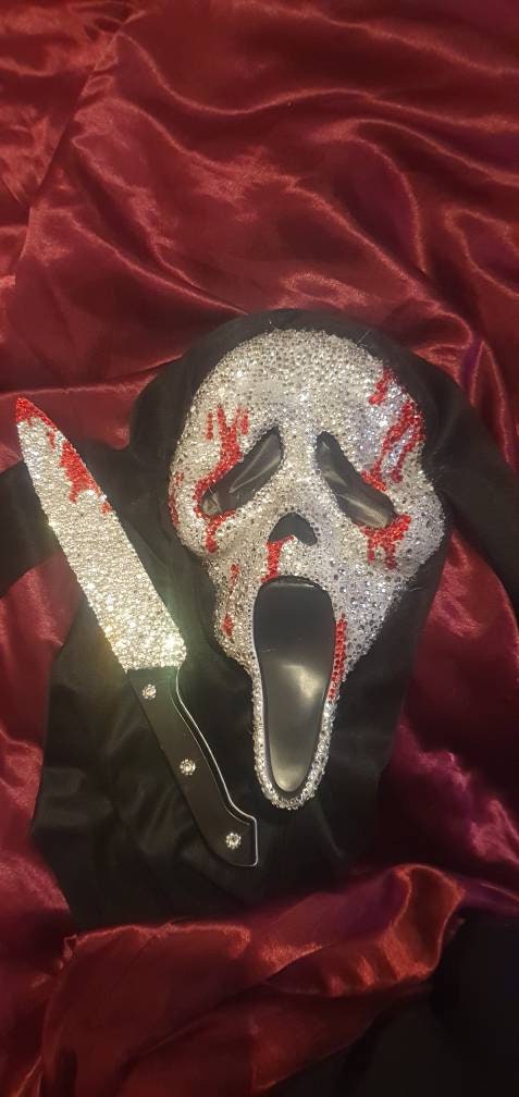 Rhinestone Ghostface Mask - Etsy