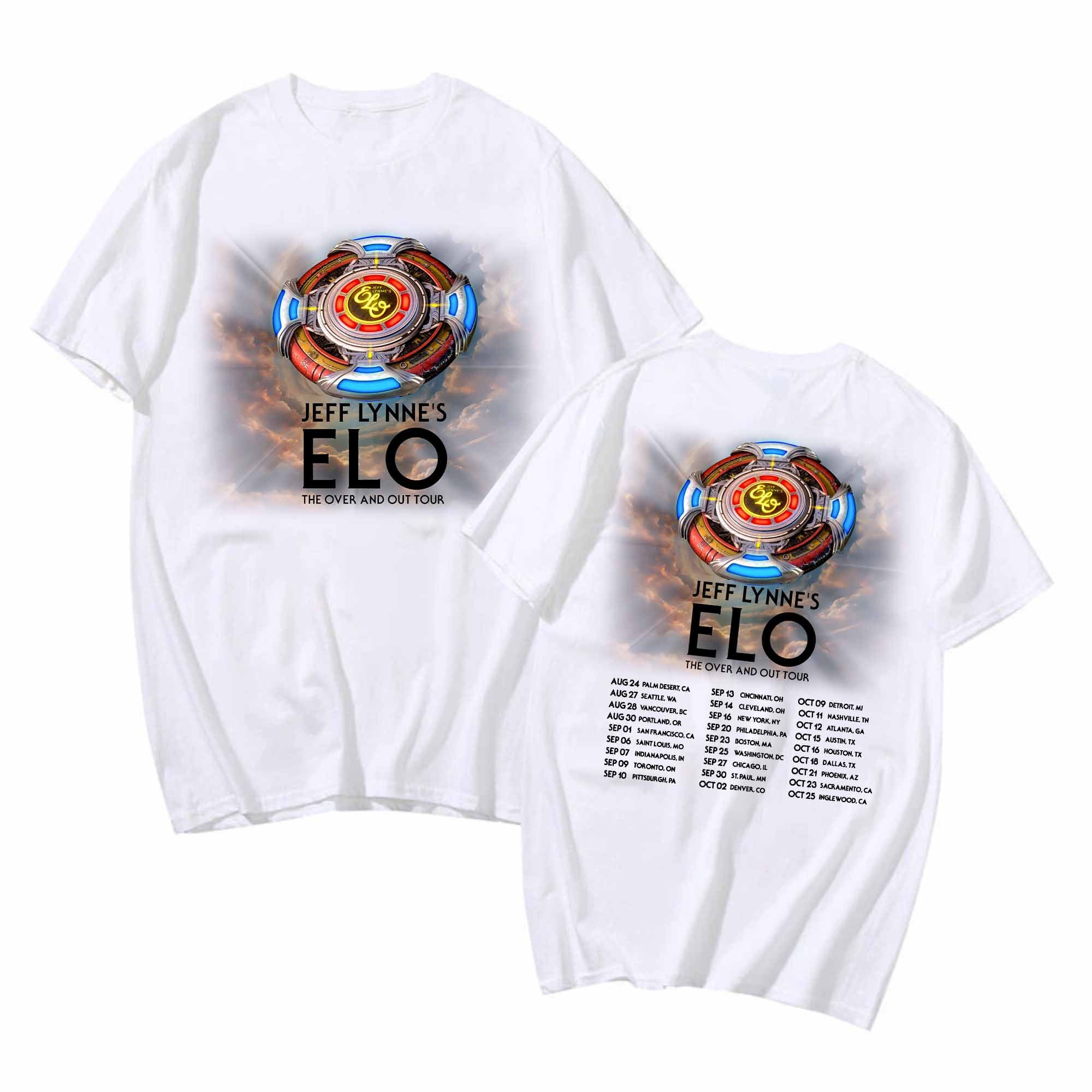 Jeff Lynne's ELO Over and Out FINAL Tour 2024 Shirt, Jeff Lynne's Elo 2024 Concert