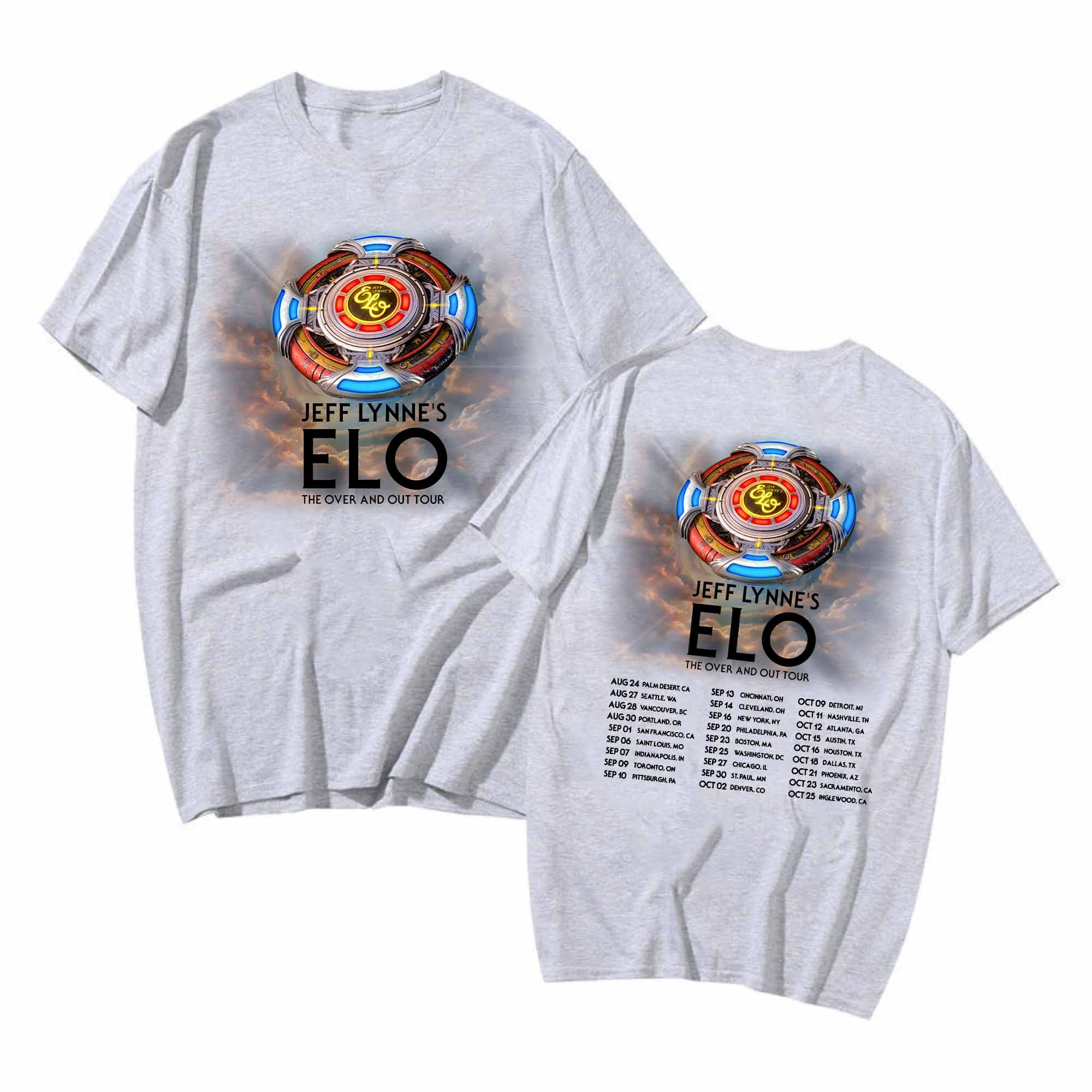 Jeff Lynne's ELO Over and Out FINAL Tour 2024 Shirt, Jeff Lynne's Elo 2024 Concert