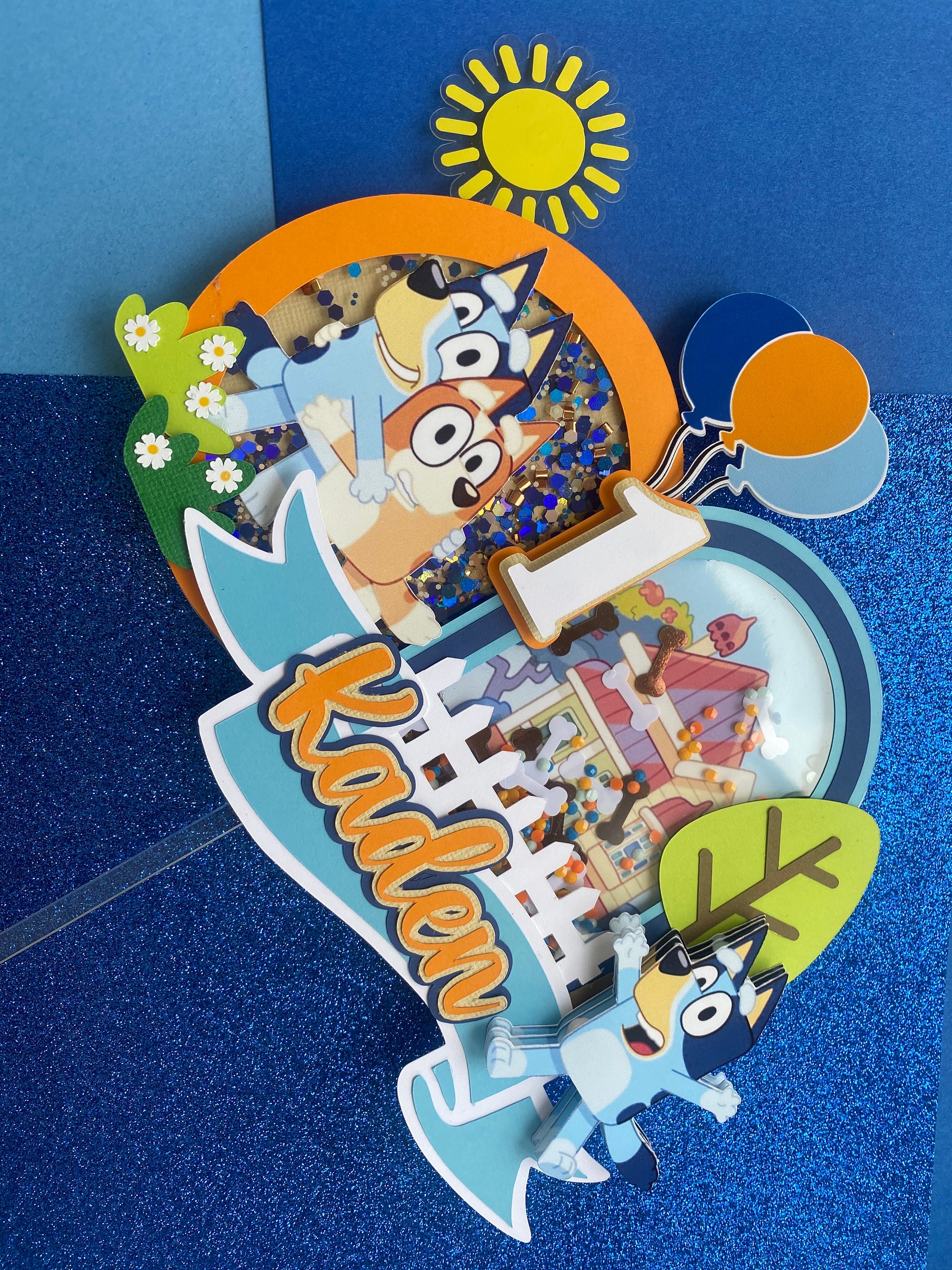 bluey Cake topper Shaker