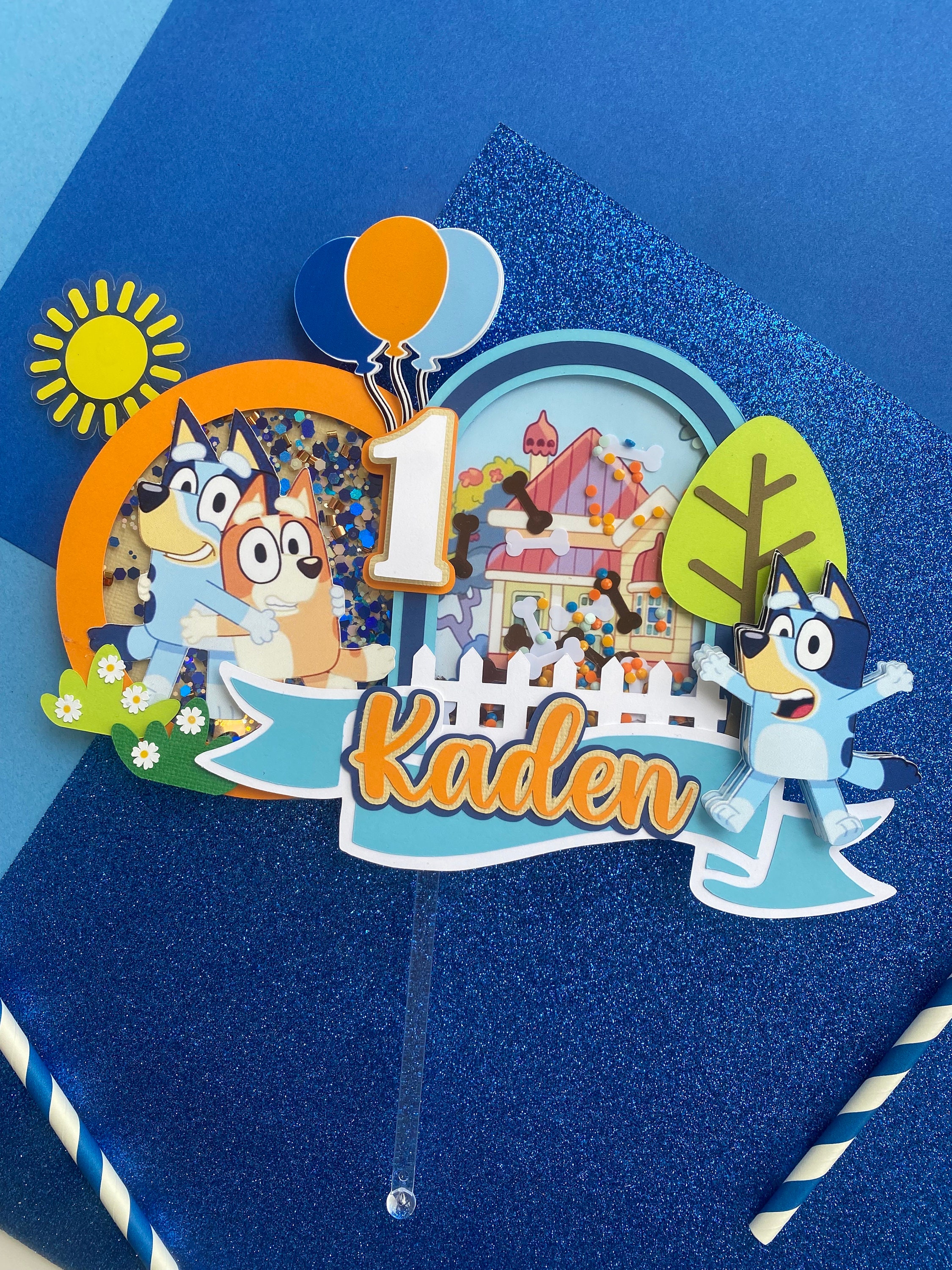 bluey Cake topper Shaker