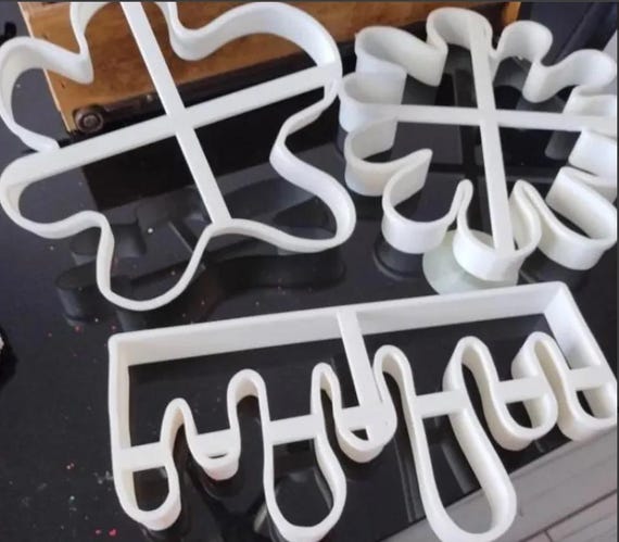 Extra Groß | Klecks | Ausstechformen | Fondant | Backen | Ton | Fake Backen