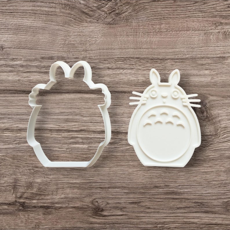 Ghibli Inspired | Cookie Cutter Set | Totoro | No Face | Kodama | Calcifer | 4 inch Totoro