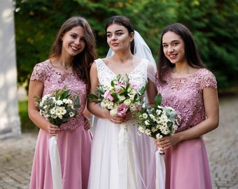 Light powder bridesmaid crop top with buttons back, Bridal separate, Plus size wedding guest top