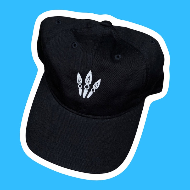 Jett Knives Valorant Gaming Merch Embroidered Hats and Beanies in Black
