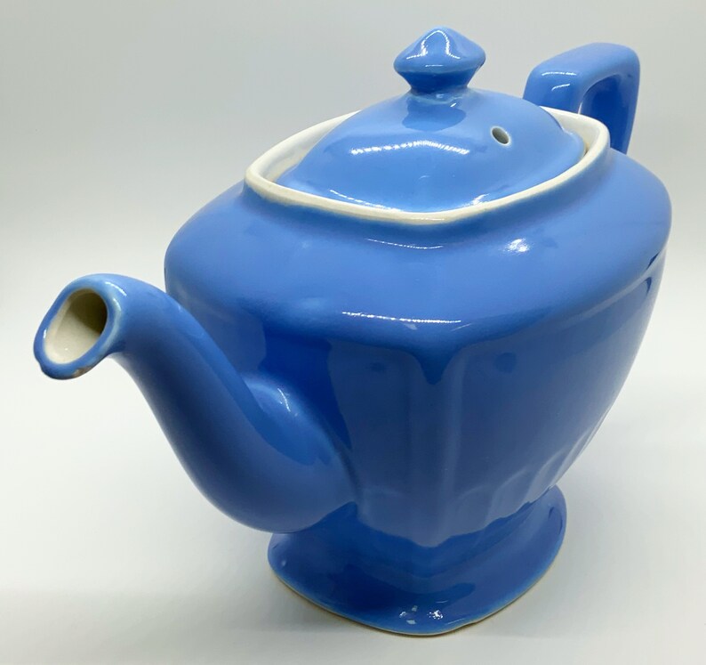 Hall Periwinkle Blue Hollywood Teapot Vintage Hall Etsy