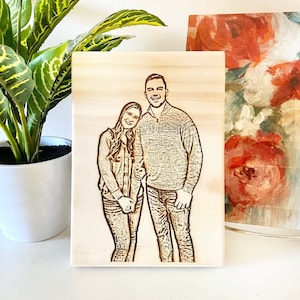 Laser Engraved Photo, Engraved Wood Photo, Engraved Photo, Custom Engraved Photo, Engraved Picture, Custom Photo on Wood