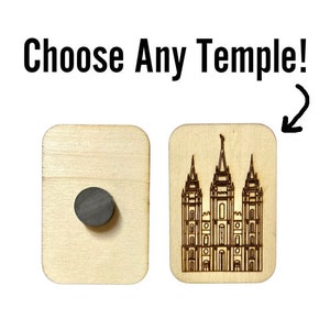 LDS Temple Magnet, LDS Gift, Church of Jesus Christ of Latter Day Saints, LDS Magnet, Relief Society Gift, Lds Temple Fridge Magnet, Lds yw