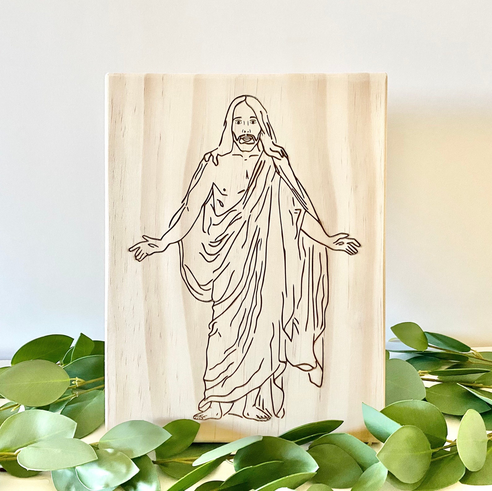 Jesus Wood Art Jesus Wall Art Jesus Christ Wall Art Jesus Etsy