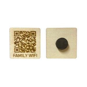 Personalized QR Code, Scan QR Code, QR Code WiFi, Personalized WiFi, Home WiFi Magnet, WiFi qr Code Magnet, WiFi Password, Home Wifi Sign