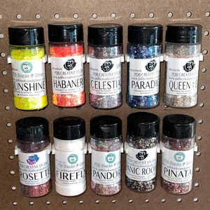 Glitter Bottle Holder for Peg Board
