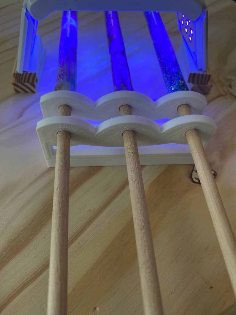 UV Resin Pen Holder Stand Three or Seven Slot Option Etsy