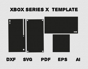 Xbox Series x skin full wrap skin cutting template dxf, SVG, EPS, Aİ, Pdf,silhouette, cricut Vector Cut File