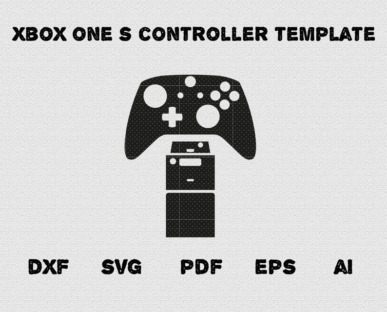 Xbox One S Controller Skin Full Wrap Skin Cutting Template Etsy UK